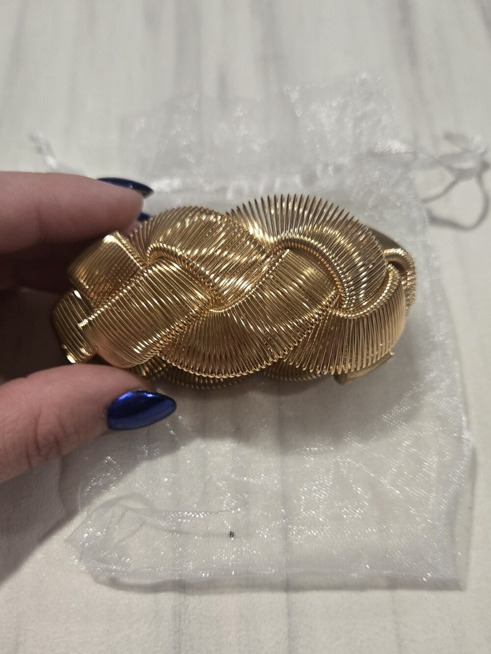 Plunder Gold Twisted Wire Coil Bracelet